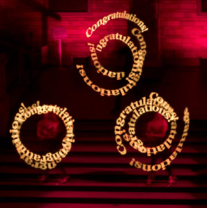 Pixel-Poi Nachrichten, Wunschmotive im Licht