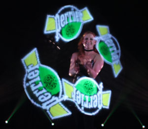 Pixel-Poi Branding Logo Darstellung LED Lichtshow buchen