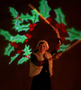 Pixel-Poi LED-Act mit weihnachtlichen Motiven