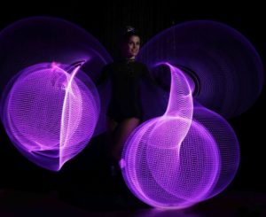 LED Hula Hoop Reifen, Lichteffekte, Branding, Firmenlogo
