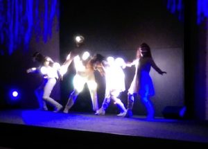 Supernova LED video suit dance