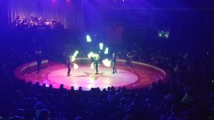 Light juggling in Coliseo Theatre Lisbon