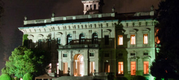 Villa Erba Lake Como Feeding the Fish glow show